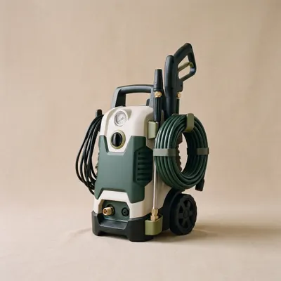 A compact pressure washer.